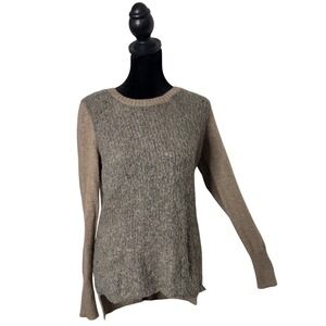 Christopher Fischer‎ Cashmere Wool Textured Sweater Women Size M Brown Cozy Knit